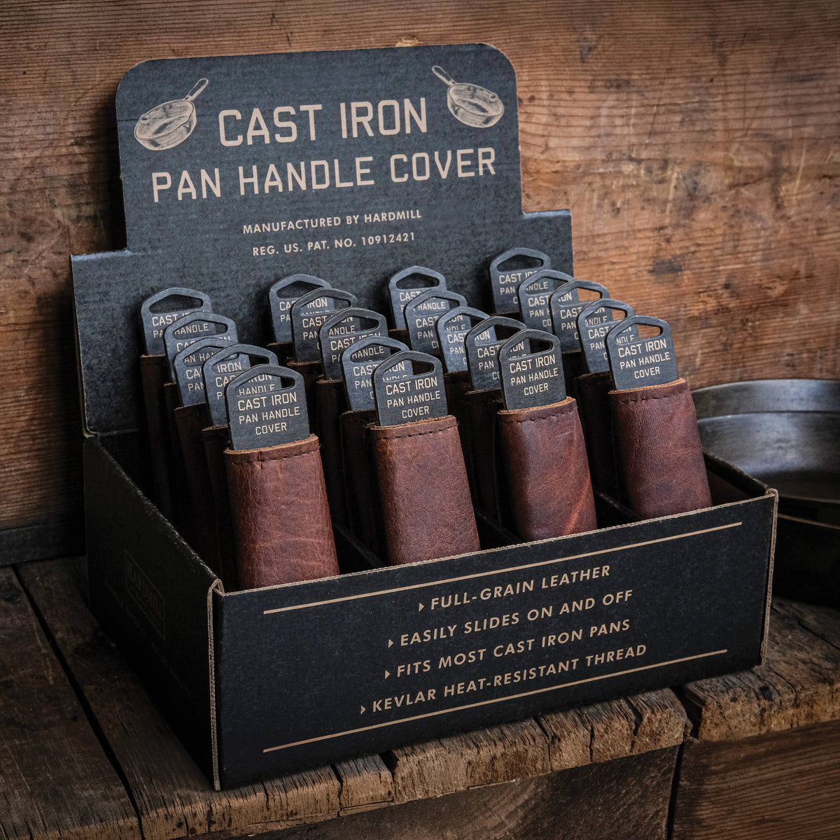 Leather Cast Iron Pan Handle Cover