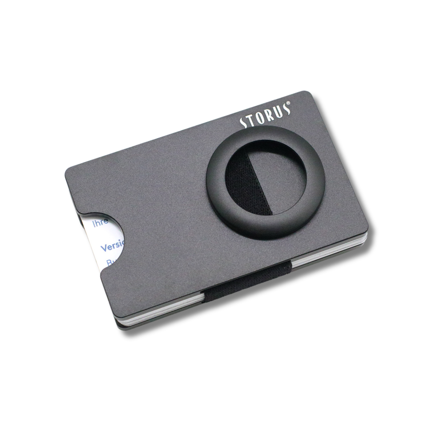 Cigar cutter with 'STORUS' branding on a white background