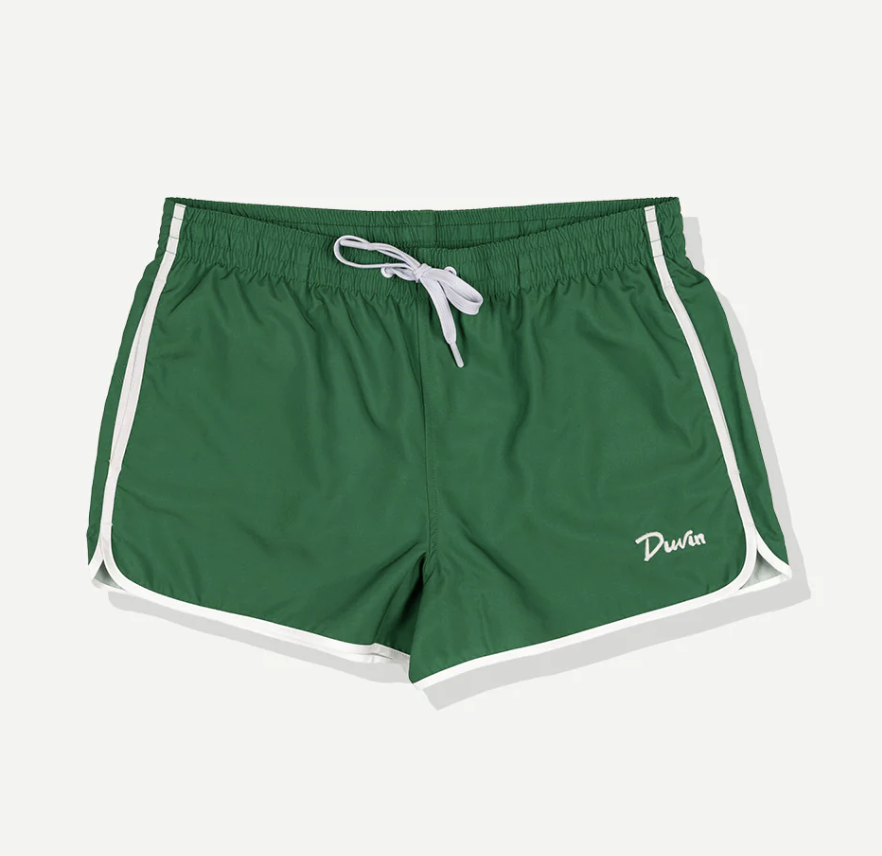 Poolside Tanning Swim Shorts - Green