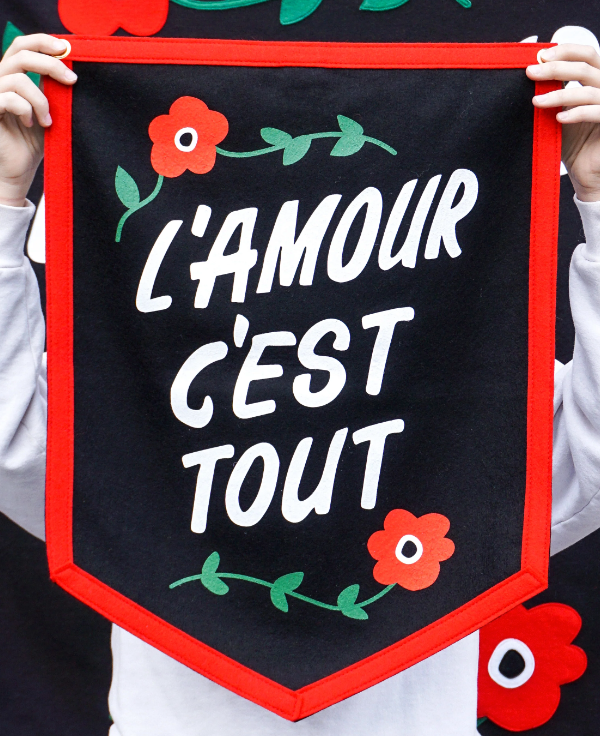 L'amour C'est Tout Camp Flag