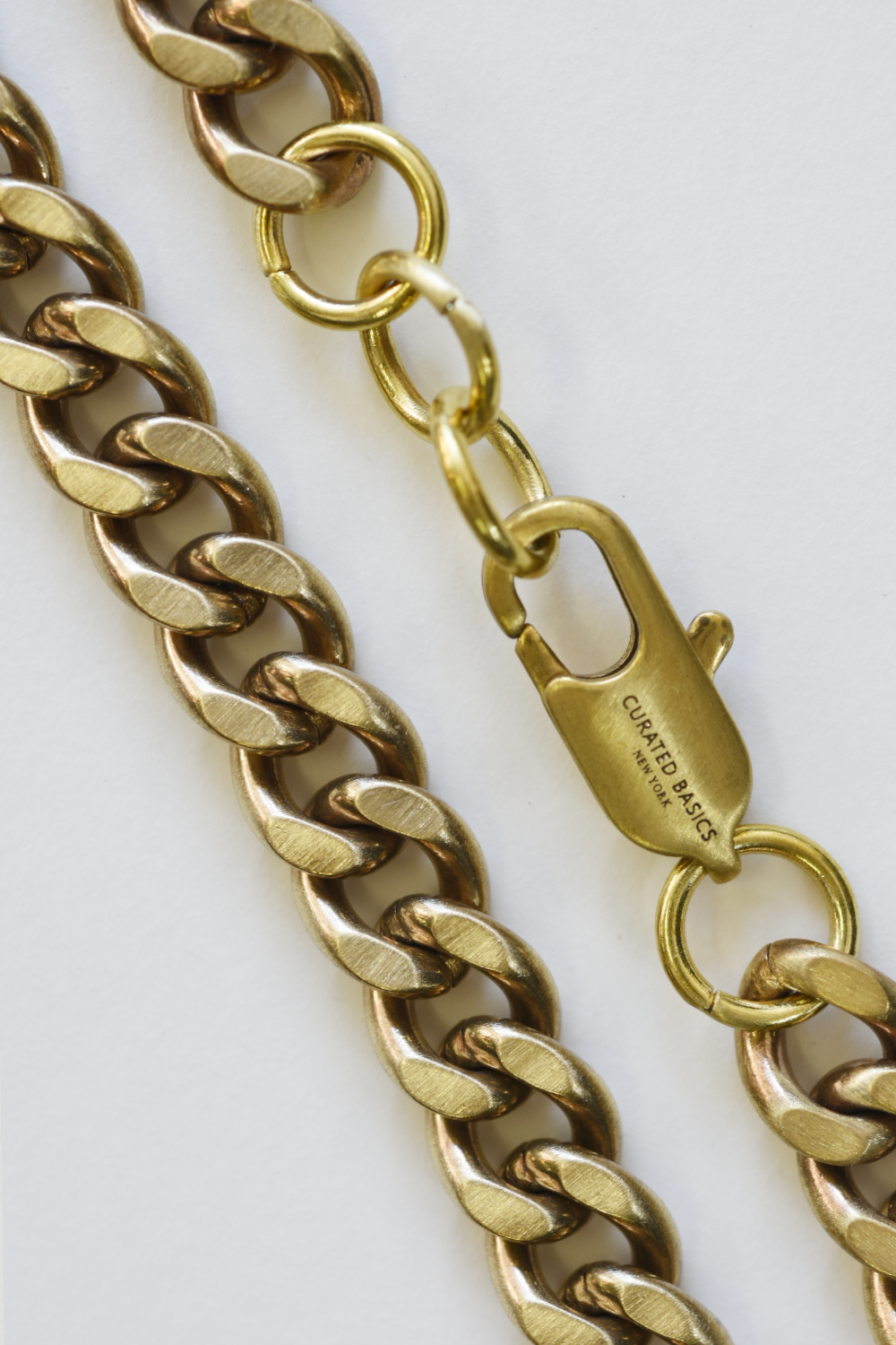 Brass Cuban Necklace-9mm