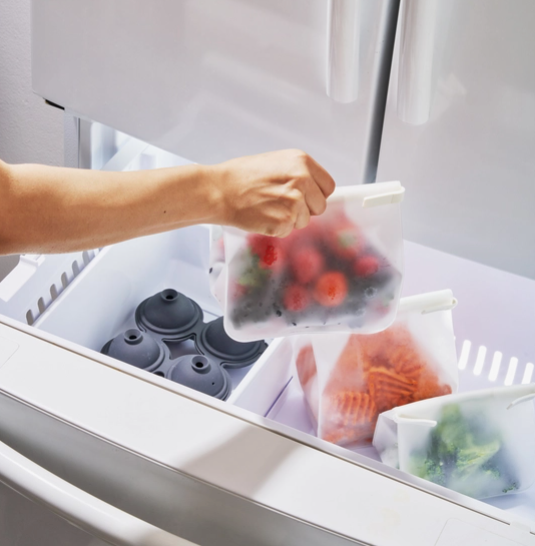 Roll Tight Freezer Storage Bags - Set of 3 Assorted Sizes