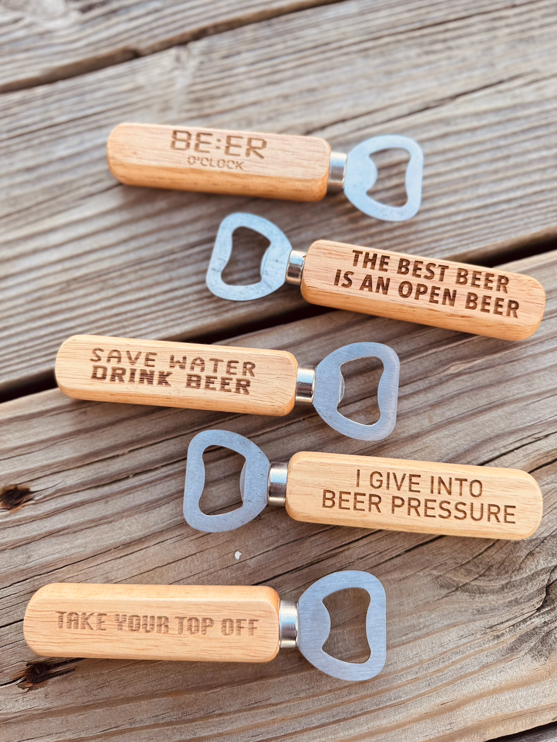 Wooden Pocket Bottle Openers
