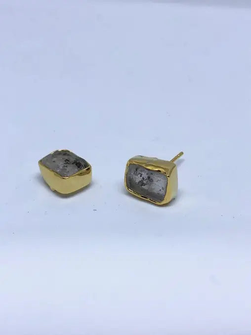 Single Raw Stone Studs