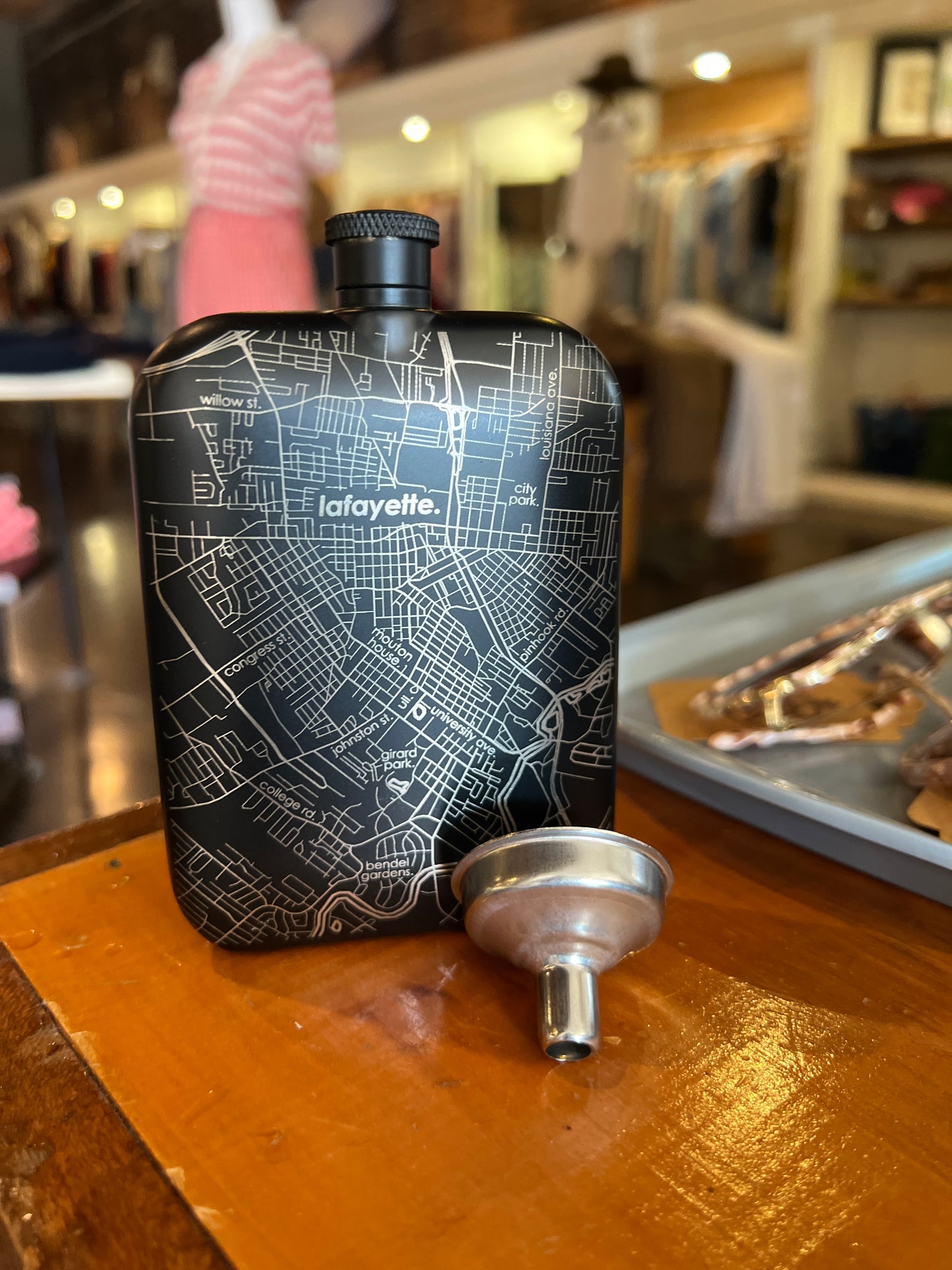 Lafayette, Louisiana Pocket Flask - 6 oz