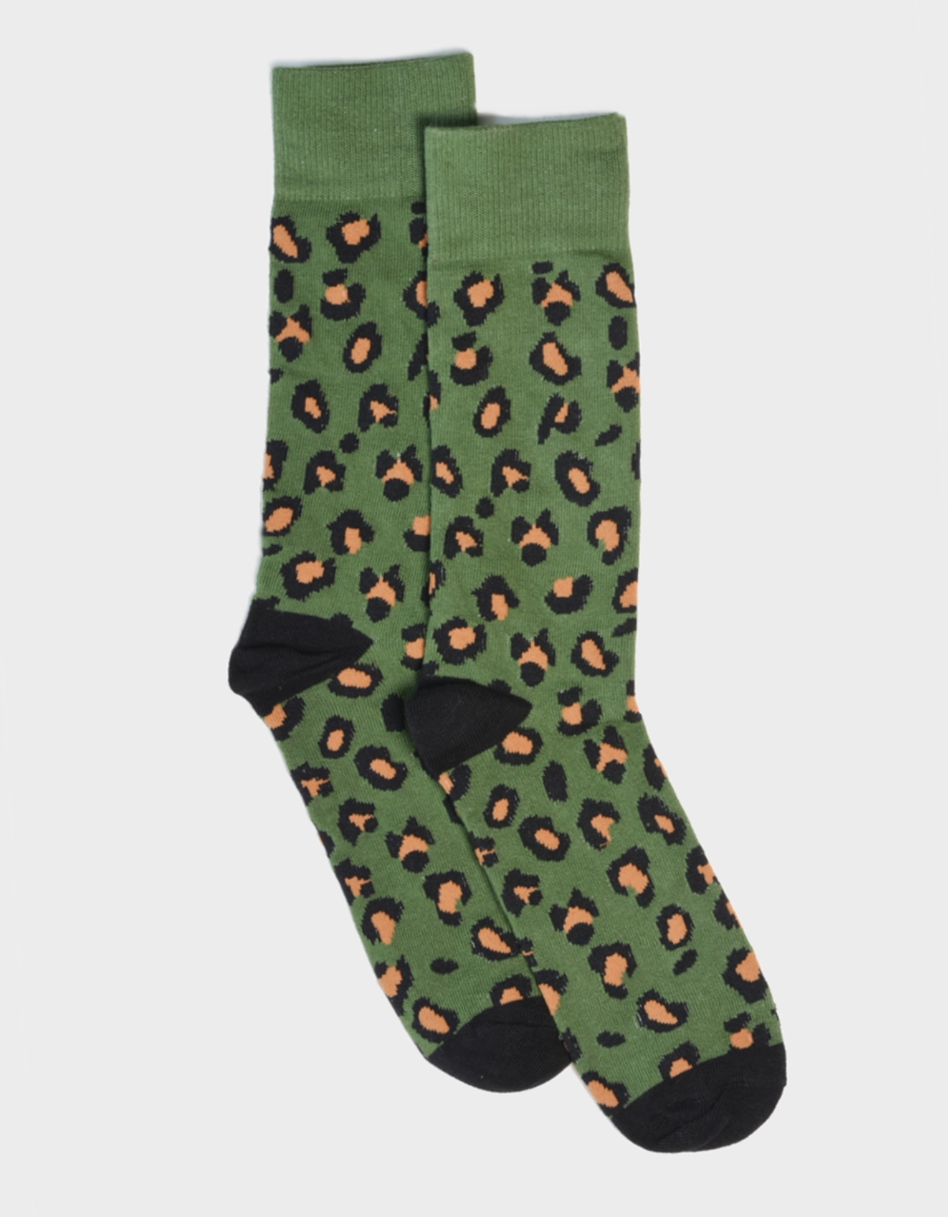 Leopard Socks - Green