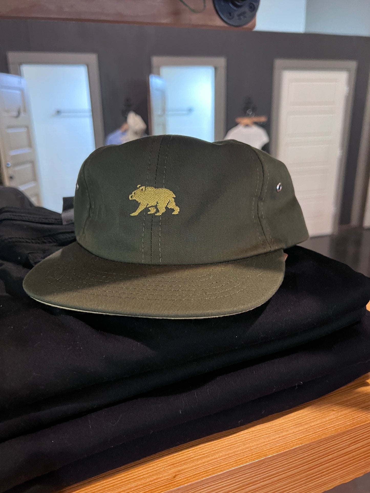 Bear Dad Cap - Olive