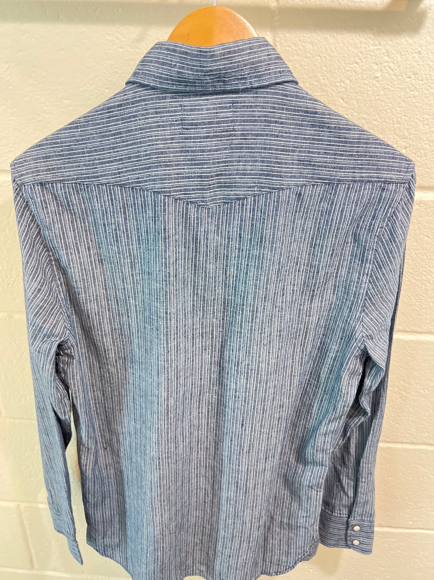 Taylor Stitch Western Shirt Hemp Stripe SMALL