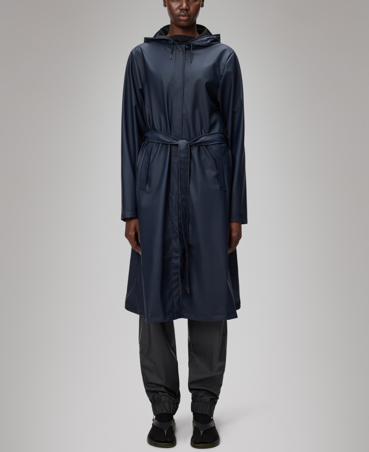 A-Line Longer Jacket - Navy