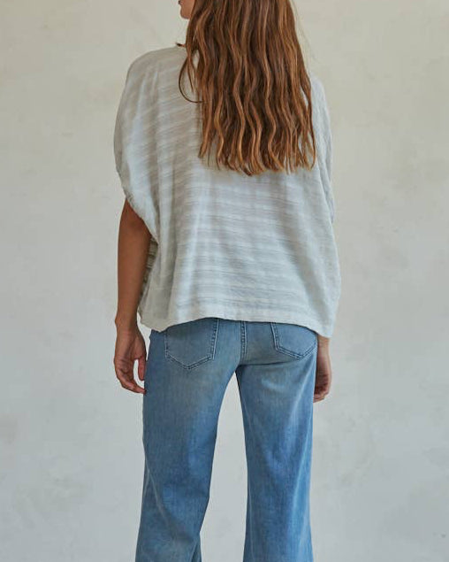 Aqua Grey Sloane Top