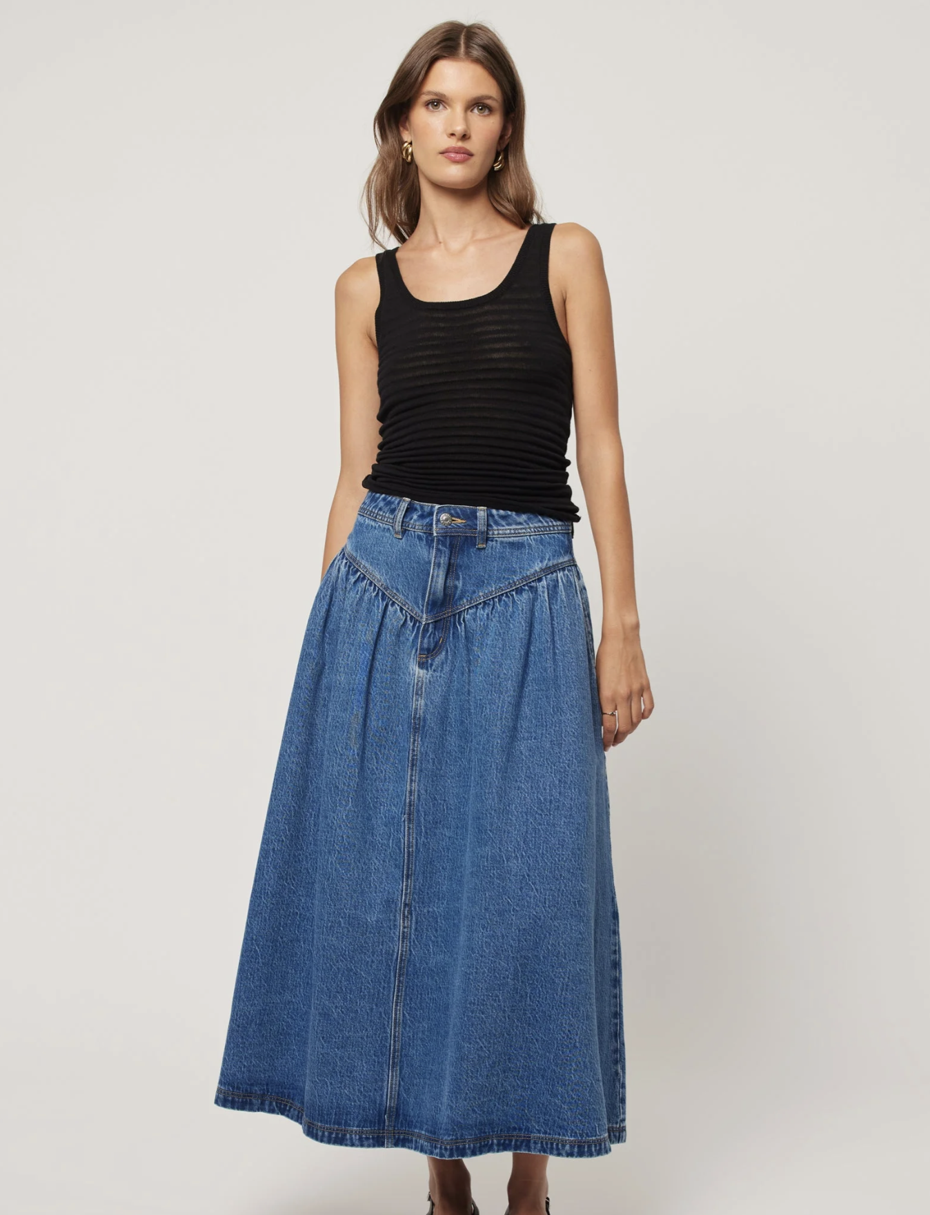 Leonie Skirt - River Blue