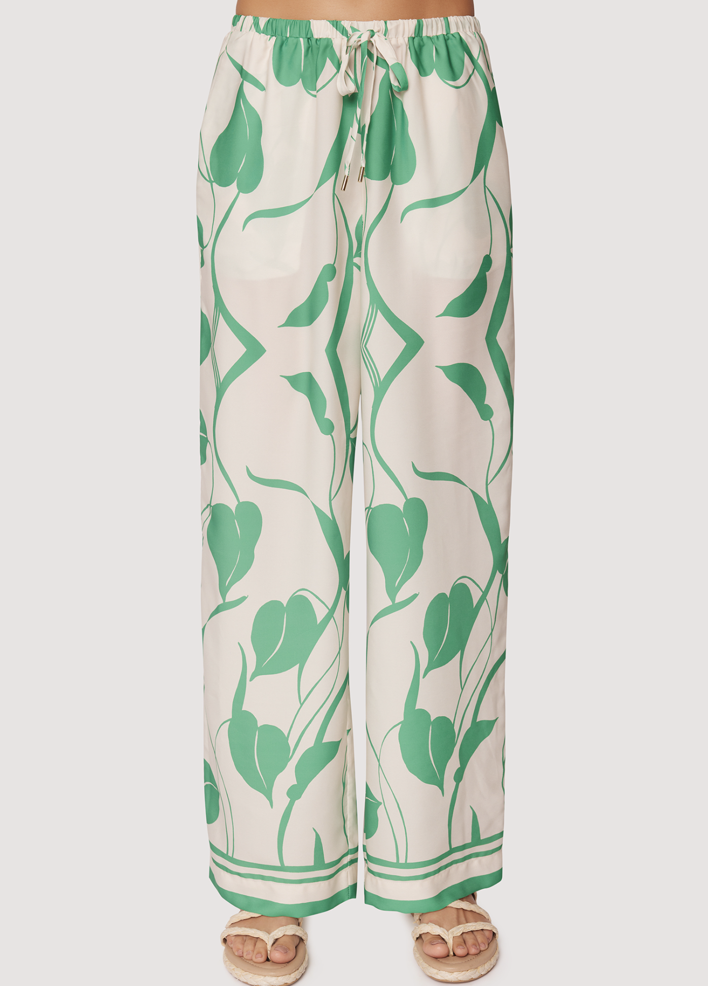 Vineyard Vistas Pants - Green/Cream
