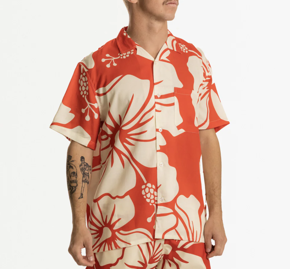 Paradise Button Up Shirt - Red