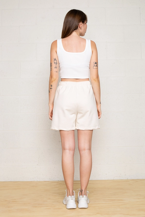 Easy French Terry Sweat Shorts - Natural