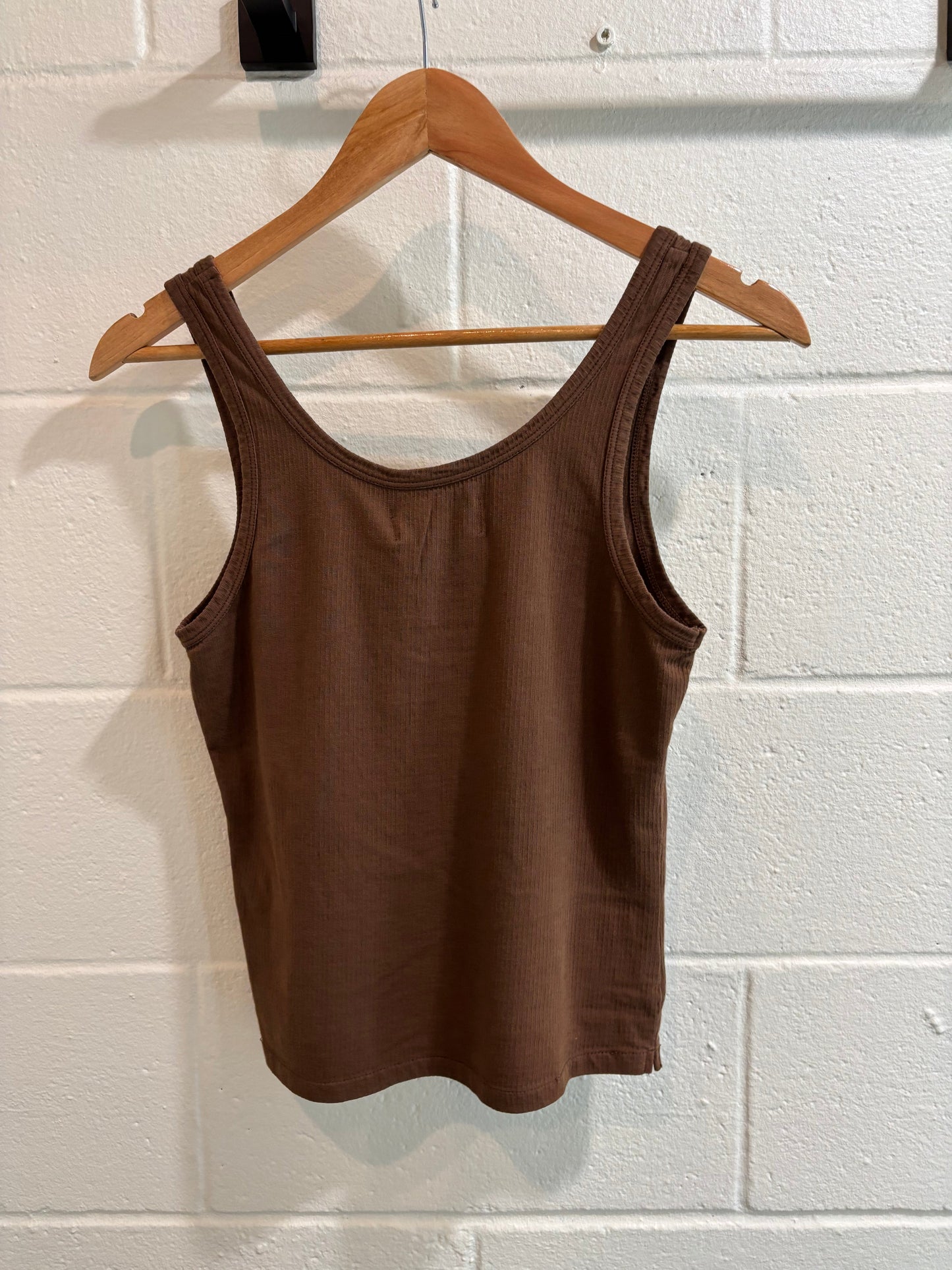 Rib Singlet - Brown