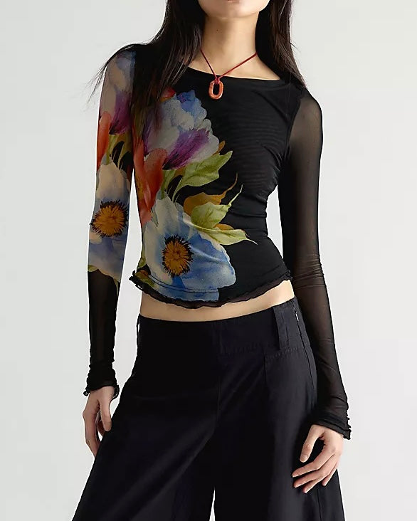 Lilly Printed Long Sleeve