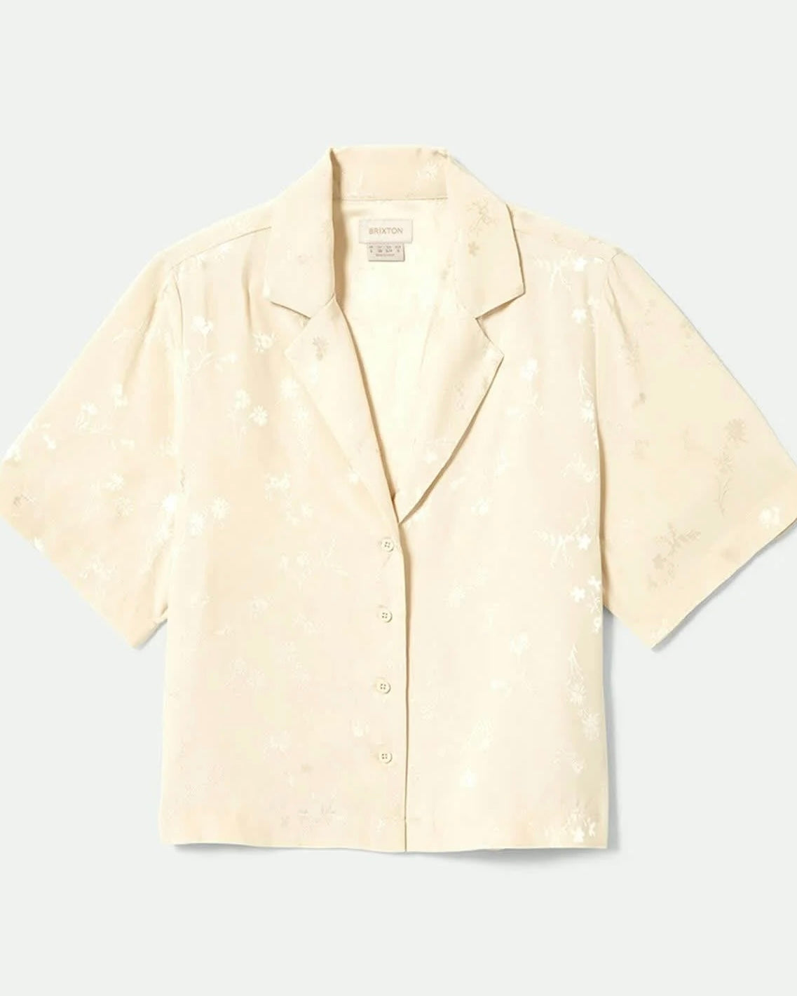 Whitecap Floral Silky Button Down