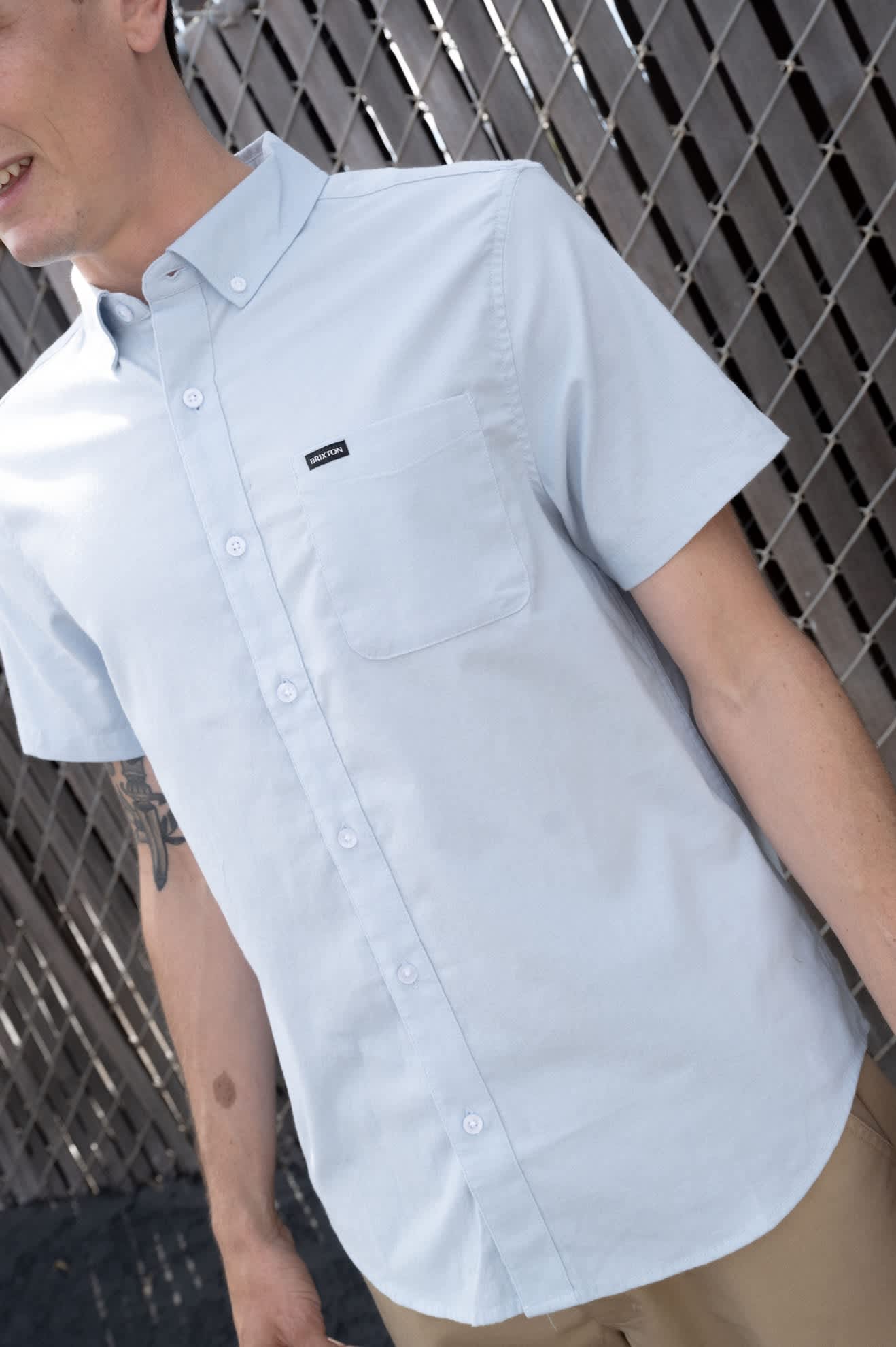 Dusty Blue Sanford Oxford Shirt