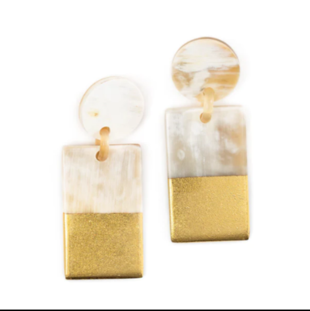 Gold Dipped Cabana Earrings