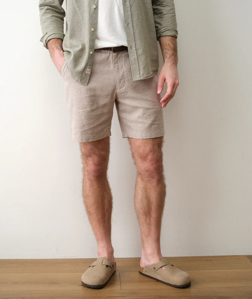 Taupe Saturday Hemp 7” Chino Short