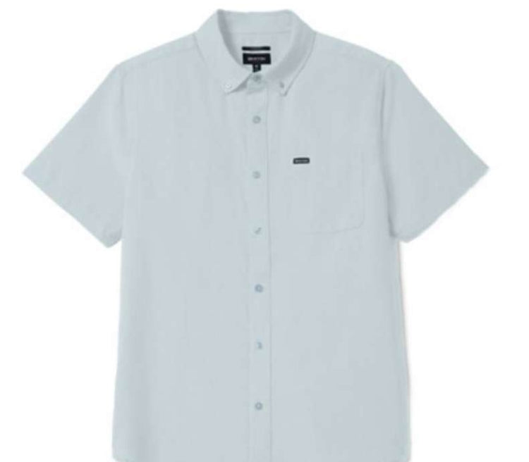 Light blue button-up shirt on a white background