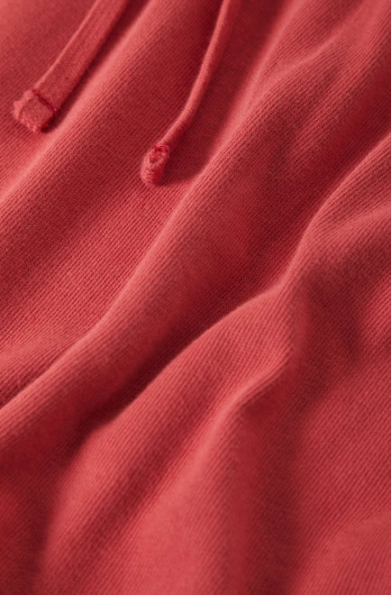 Close-up of a red fabric texture