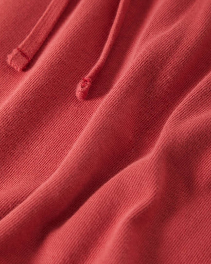 Close-up of a red fabric texture