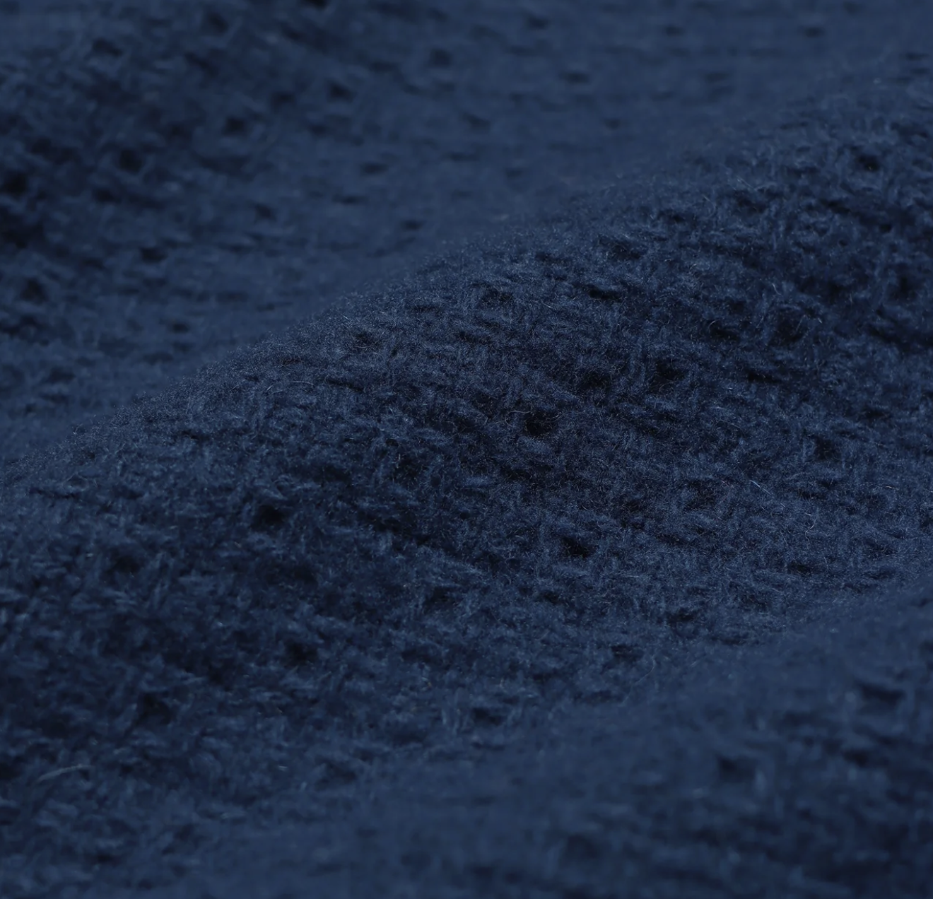 Station Jacket - Insignia Blue Textured Jacquard