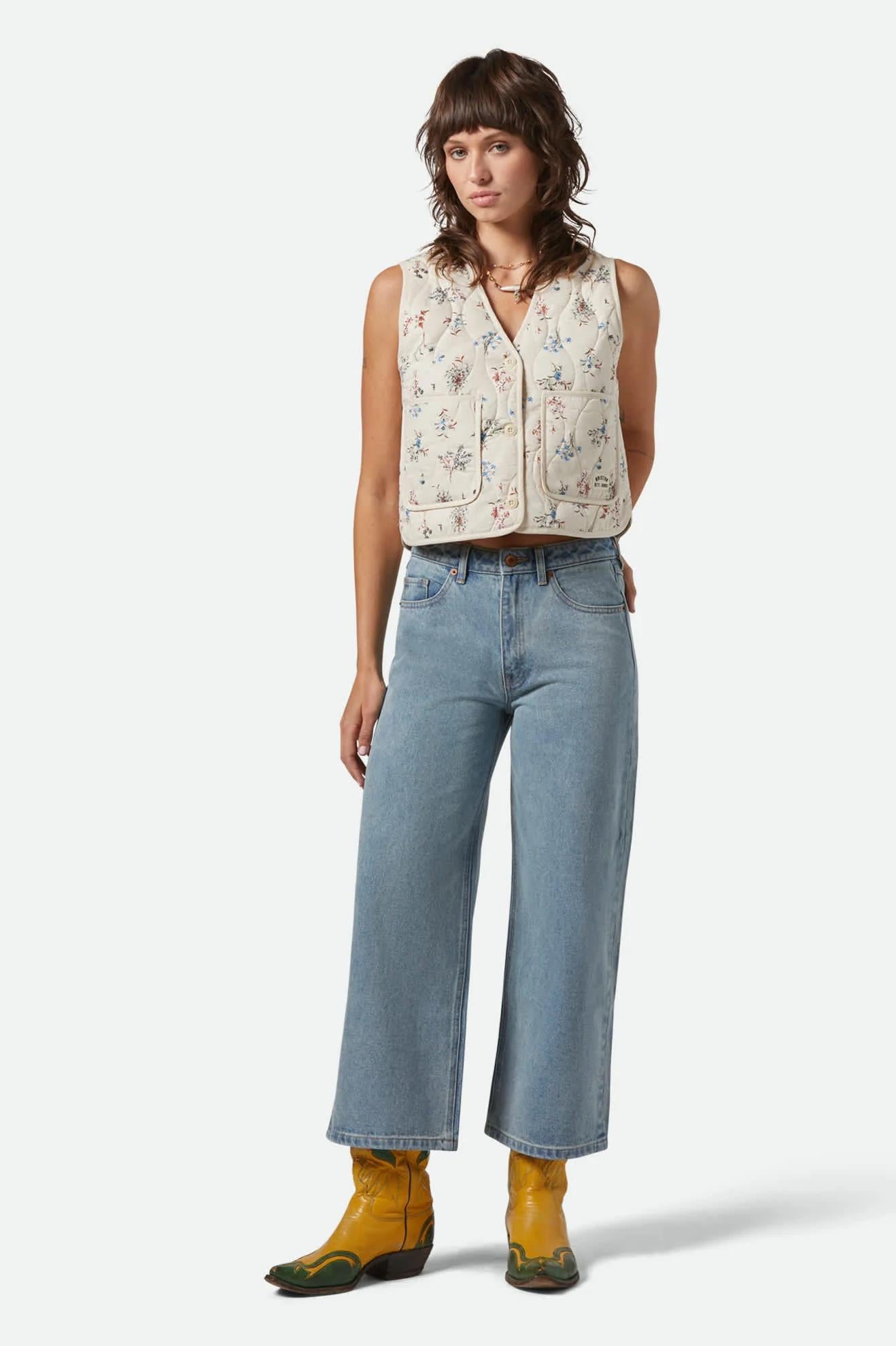 Margo Cropped 5 Pocket Pant - Light Denim