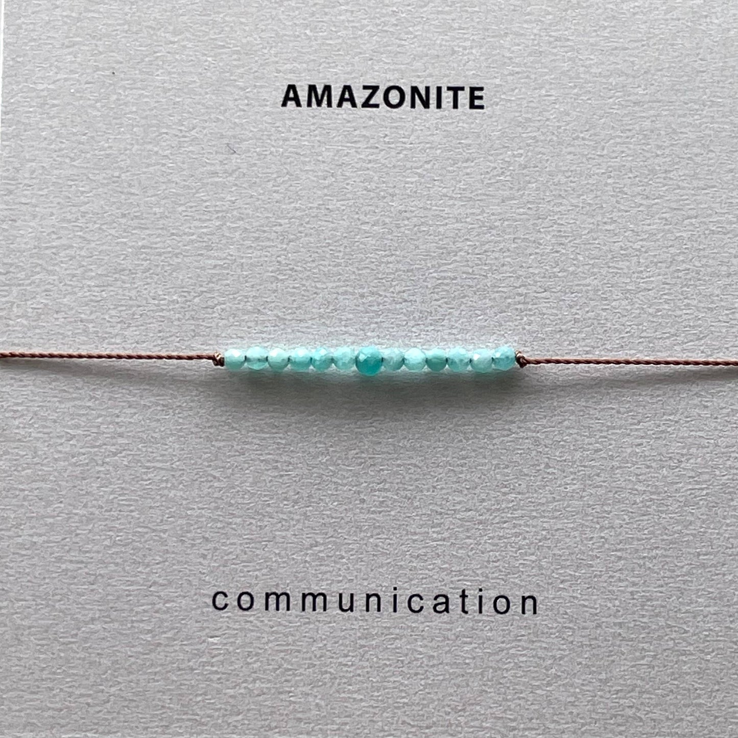 Communication Amazonite Bracelet