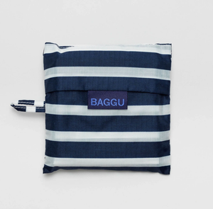 Standard Baggu - Navy Stripe