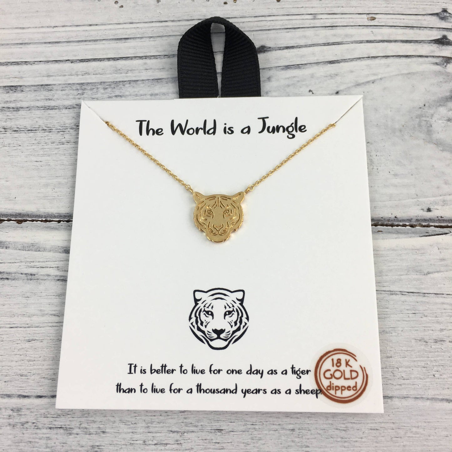 Tiger head necklace