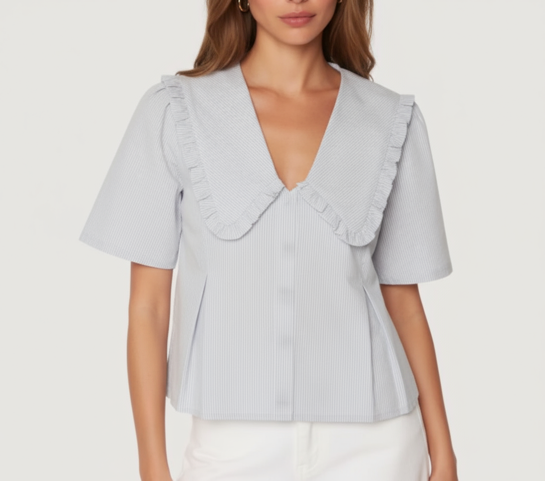 Sailor's Delight Top - Light Blue