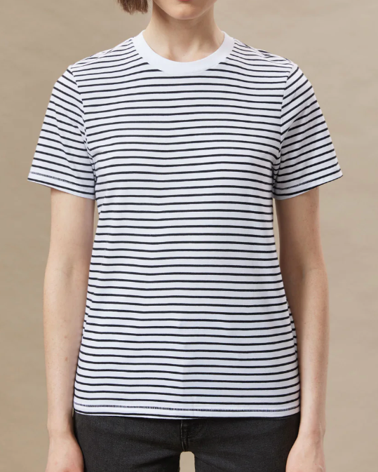 Snow White Striped Essential Tee