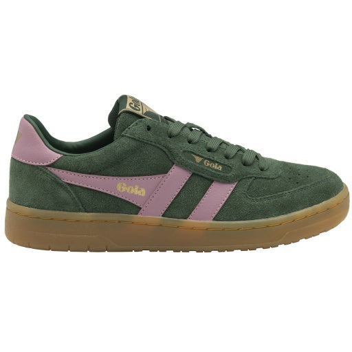 WOMEN'S HAWK SUEDE '86 SNEAKERS - Evergreen/Candy/Gum