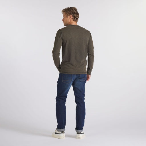HEWITT GARMENT DYED POCKET TEE - WASHED BLACK