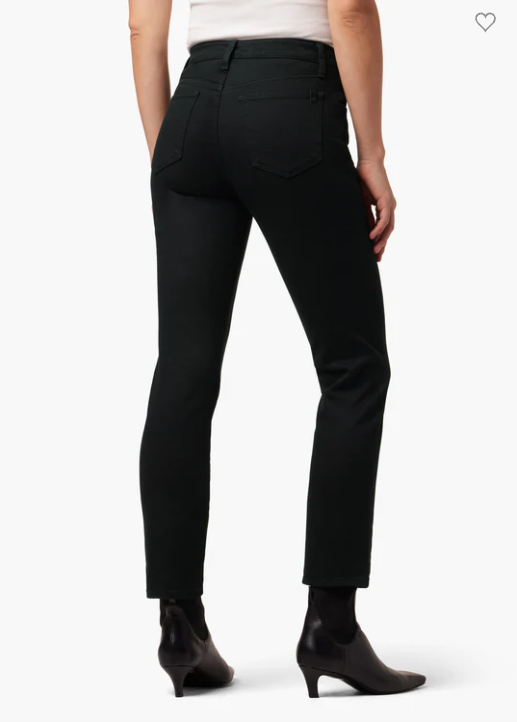Back view of Luna Ankle Jean in black, ankle length cut