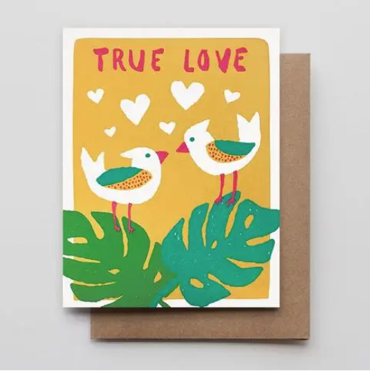 Tropical Bird Love Card - Genterie Supply Co.
