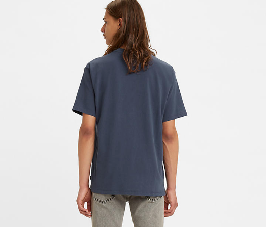 Red Tab Vintage Tee - Peacoat