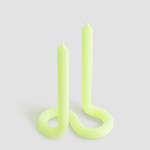 Double Twist Candle - Yellow