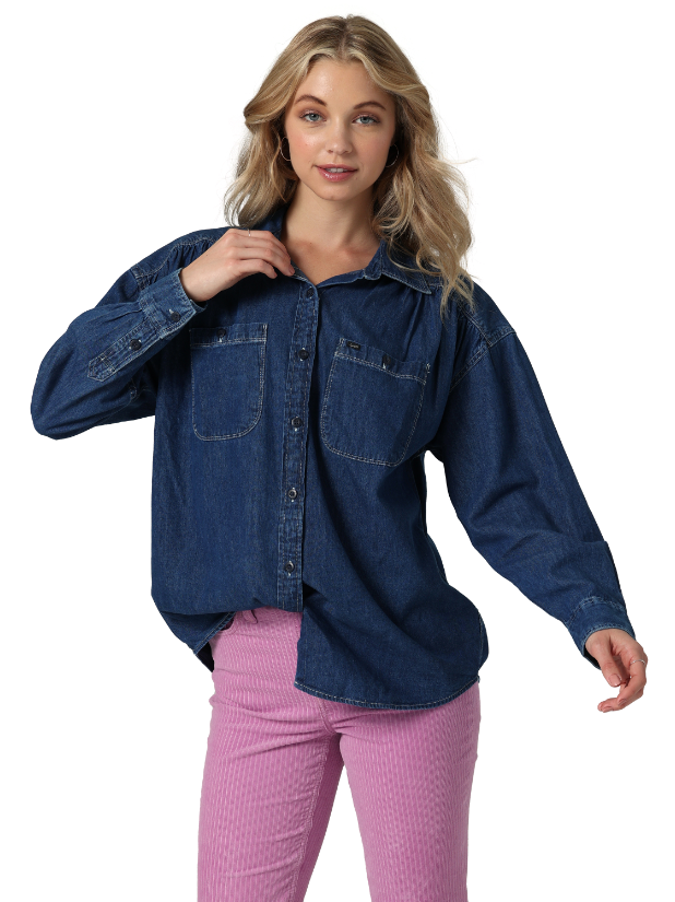 Femme Frontier Button Down Shirt - Kansas