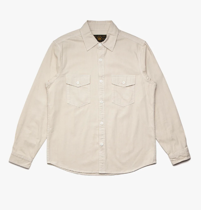 USN Chambray Shirt - Dirty White – Genterie Supply Co.