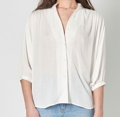 Monarch Blouse - White - Genterie Supply Co.
