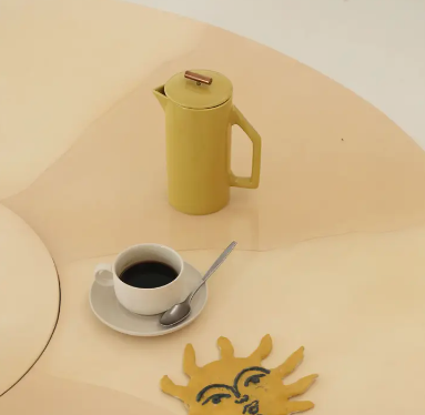Ceramic French Press - Chartreuse