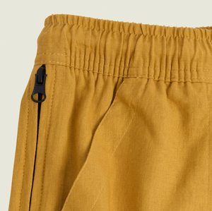 Cargo Linen Pants - Mustard