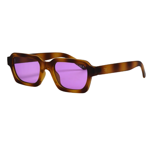 Bowery Sunglasses - Tiger/Lilac Polarized