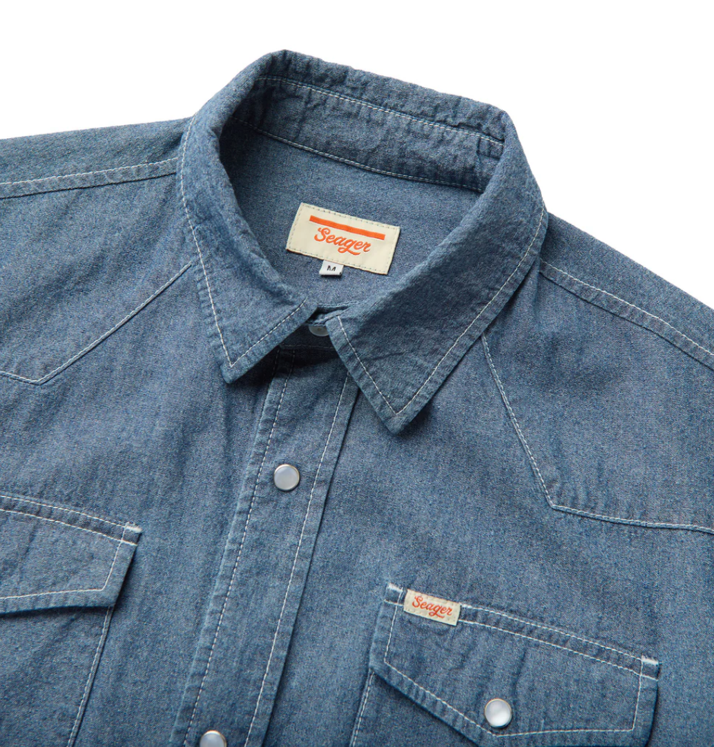 Reagan Pearl Snap S/S Shirt - Light Used Wash