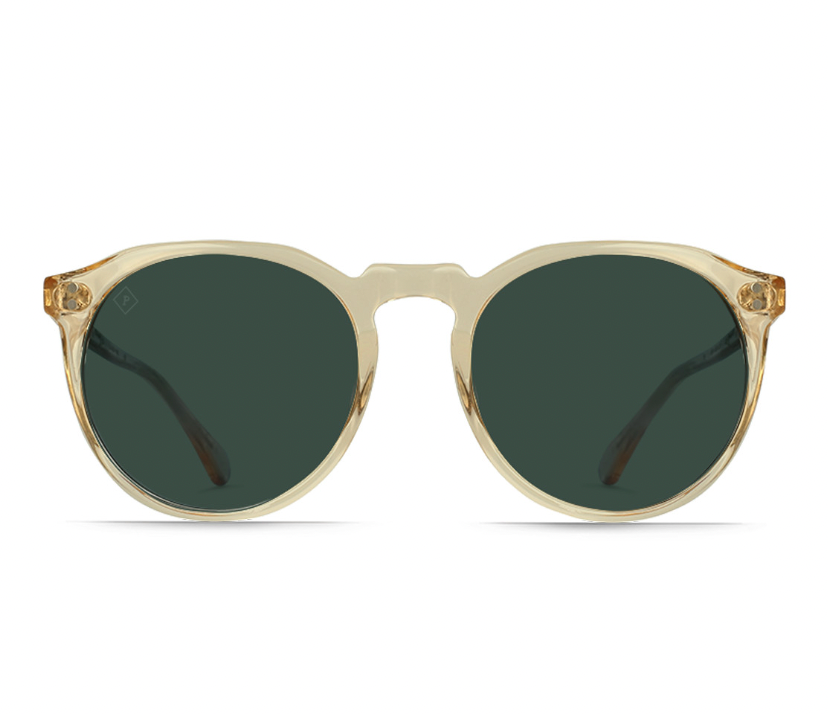 Remmy Sunglasses - Champagne Crystal/Green Polarized