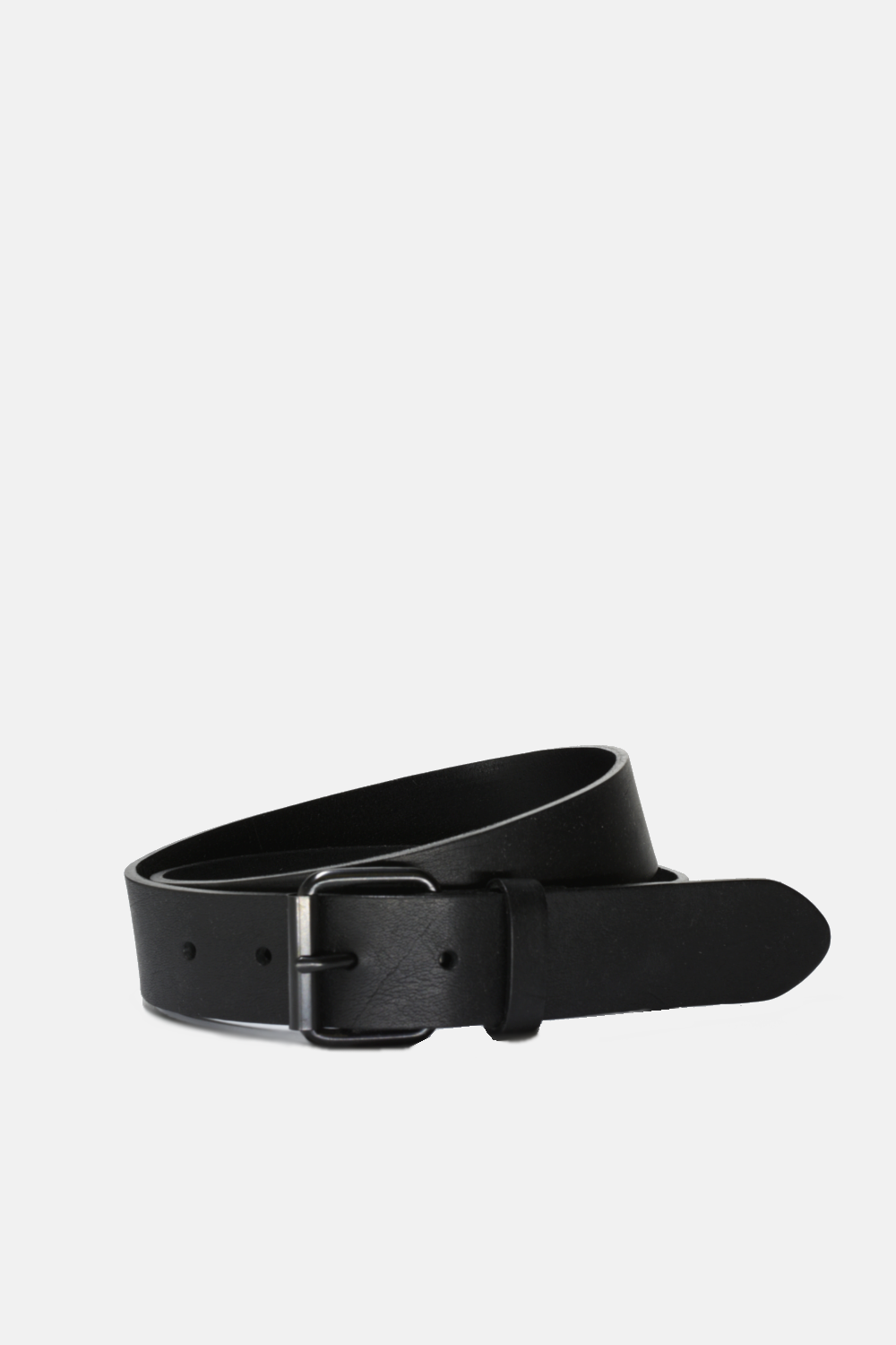 Black belt on a light gray background