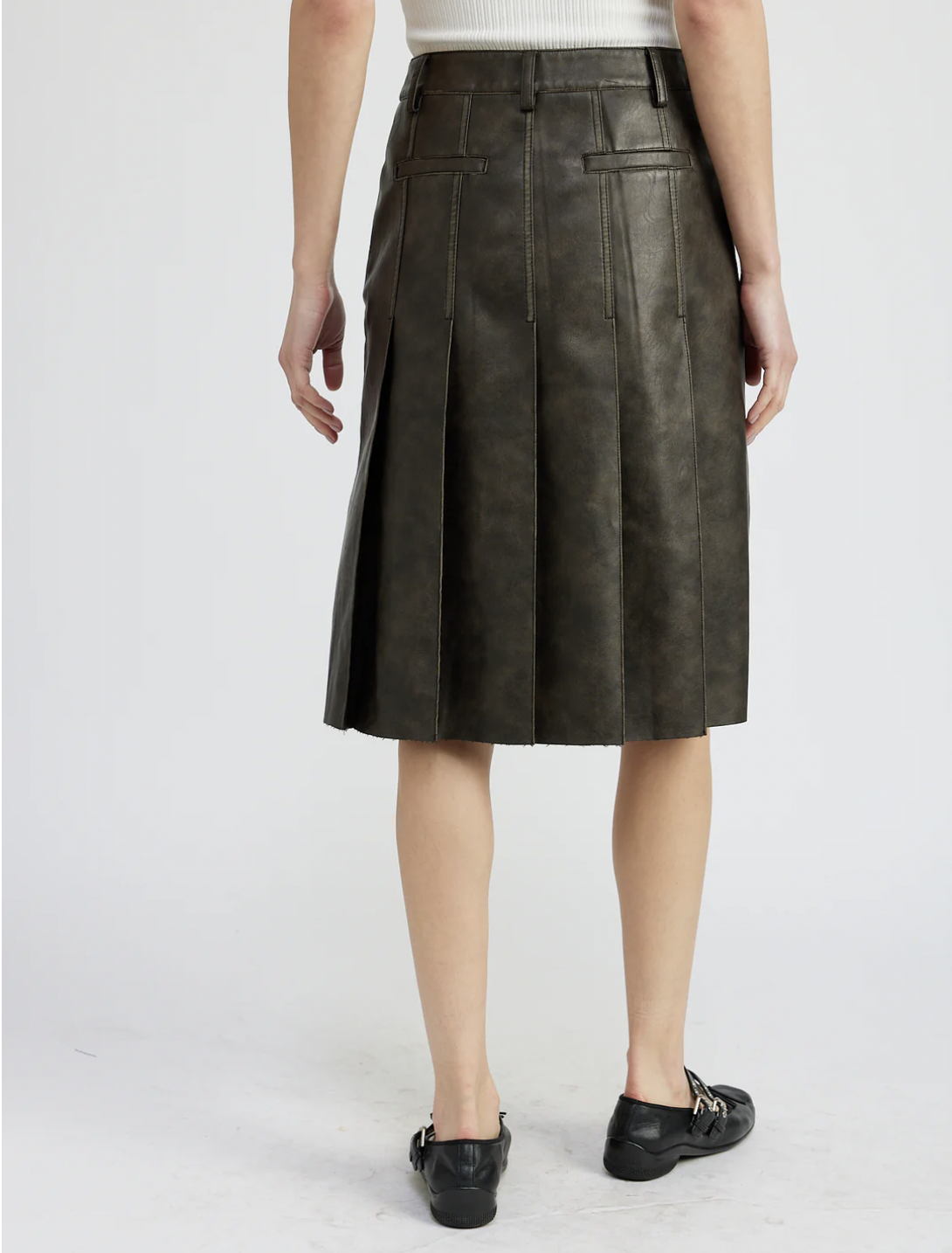 Drew Midi Skirt - Dark Brown